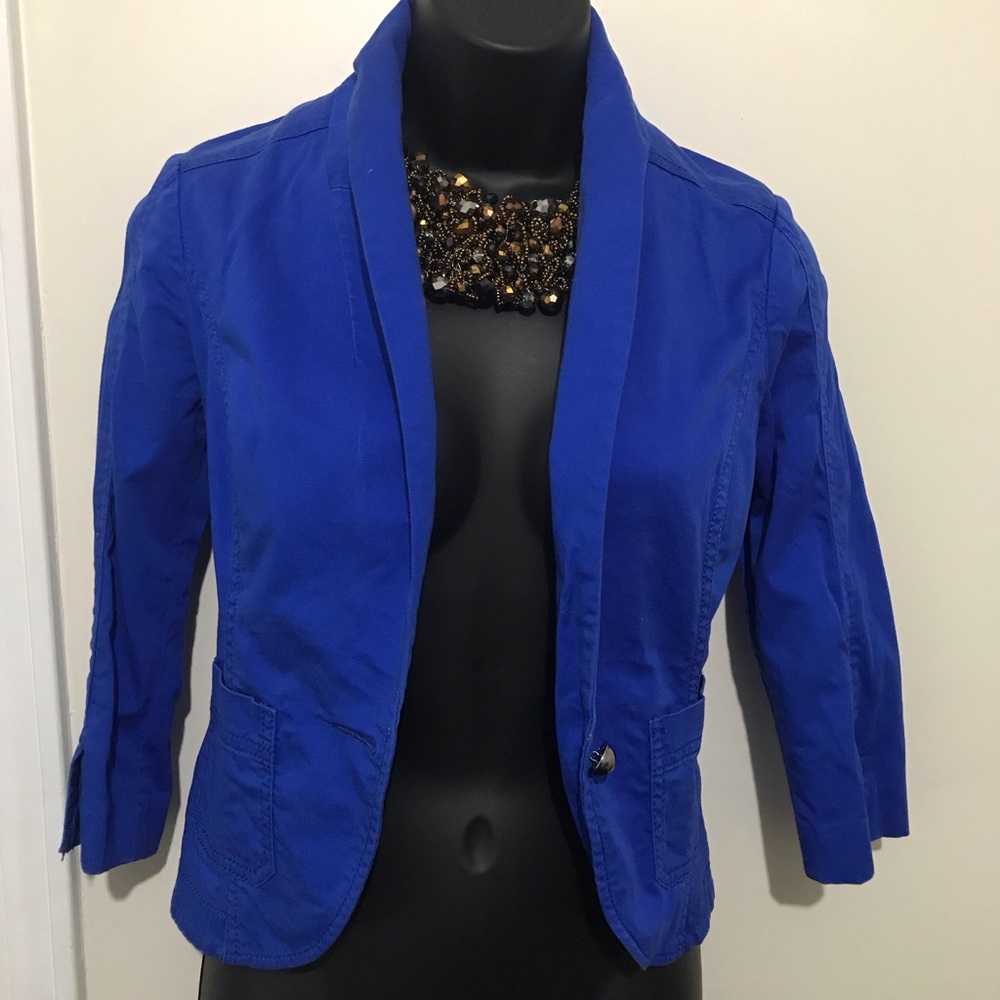 Beautiful Elbow length blue blazer